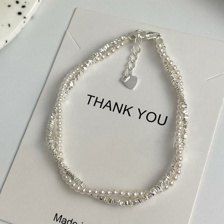 Women's Imitation Pearl Square Light Luxury Fashion Elegant Niche Design Bracelet