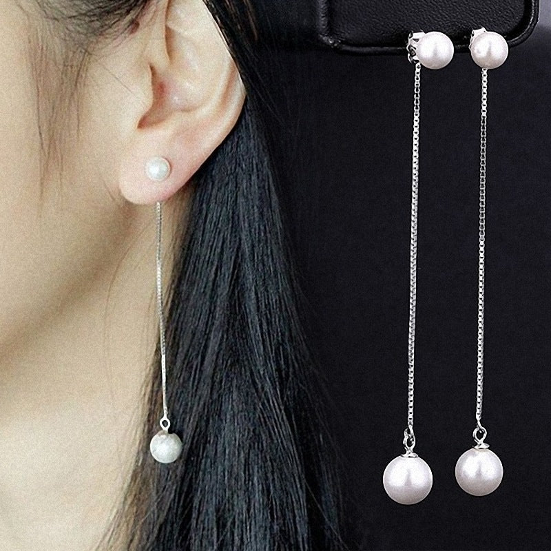 Women's Pearl String Pairs Of Fashion Eardrops Earrings