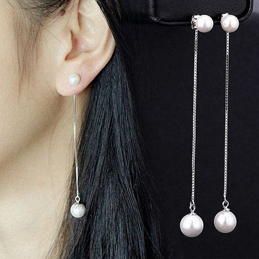 Women's Pearl String Pairs Of Fashion Eardrops Earrings