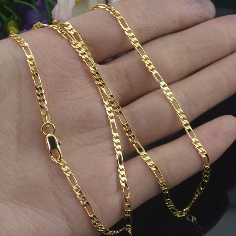 Women's & Men's Drainage Figaro Chain Hip Hop Necklace