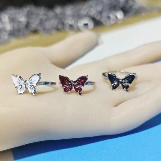 Open Design Pleated Cold Wind Dark Style Light Luxury High-grade Ring