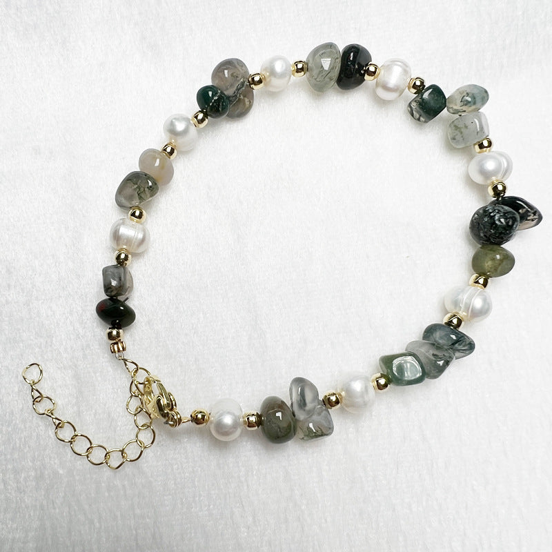 Freshwater Pearl With Crystal Gravel Live Broadcast Amethyst Bracelets