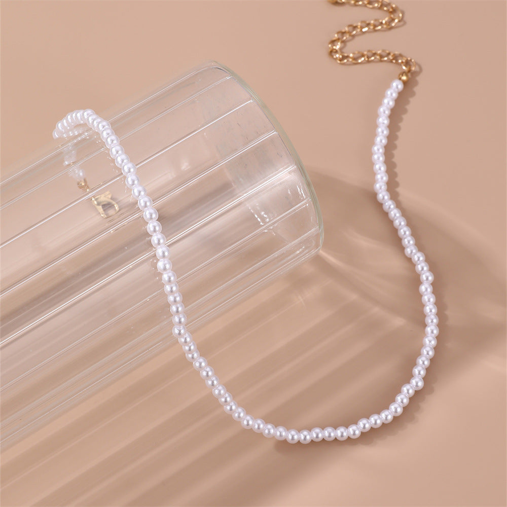 Fashion Elegant Perfect Circle Imitation Pearl Necklaces