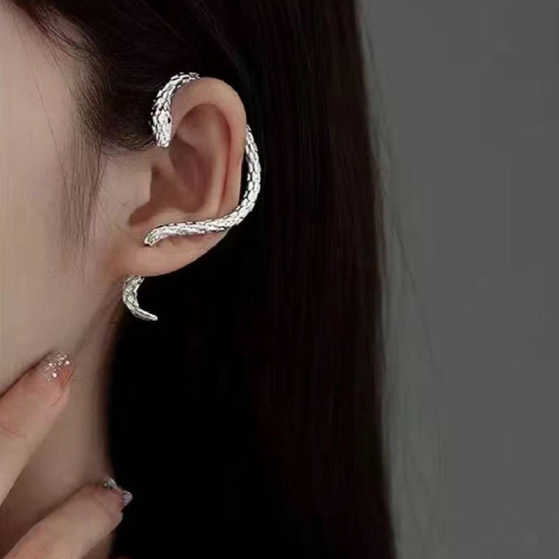 Punk Snake Metal Sier Cold Style Niche For Ear Line