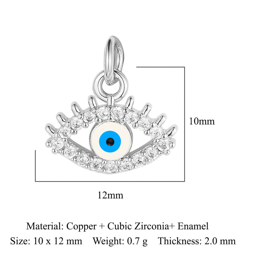 Love Copper Zircon Round Ball Beetle Ornament Pendants