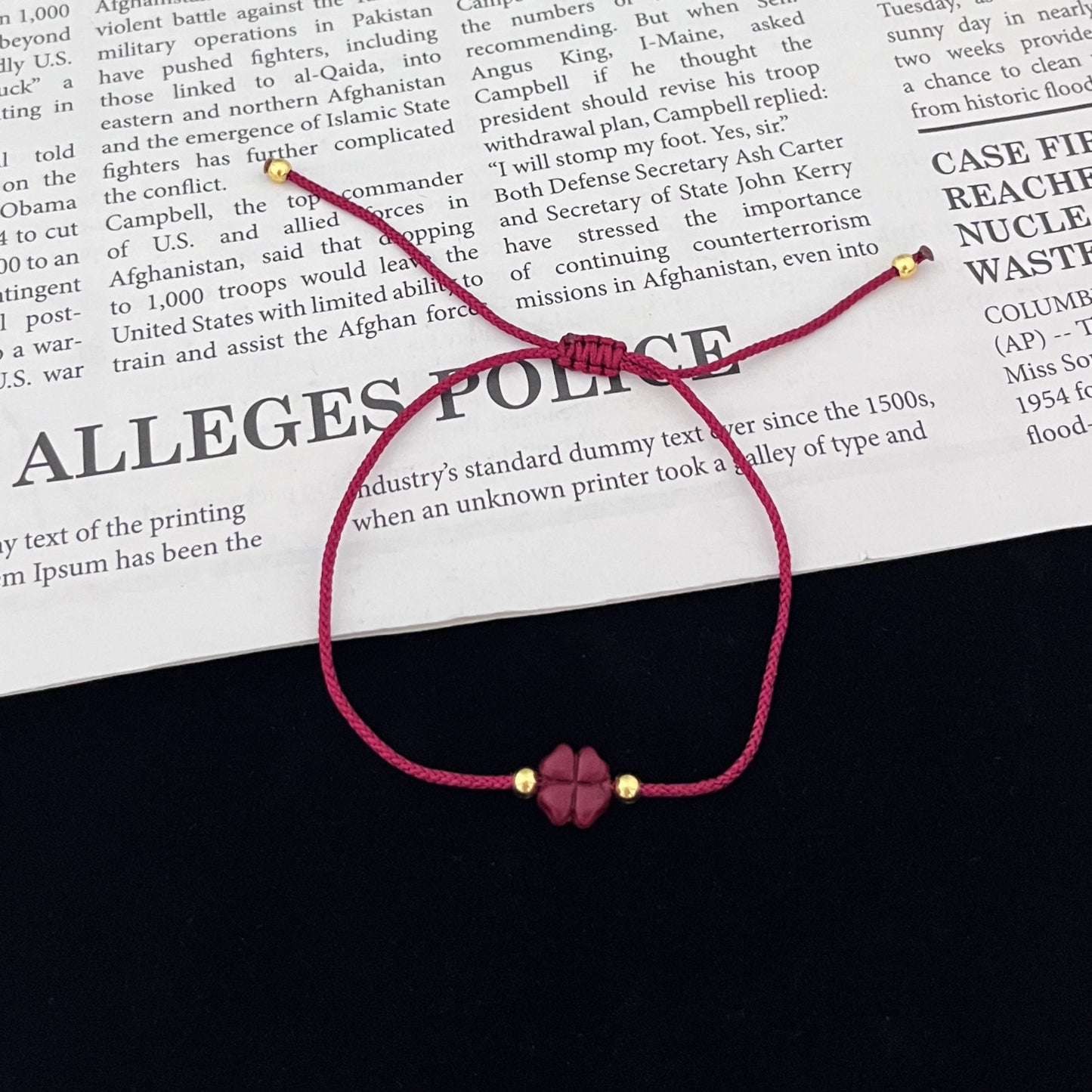 Red Rope Hand-woven Couple Minority Simple Bracelet