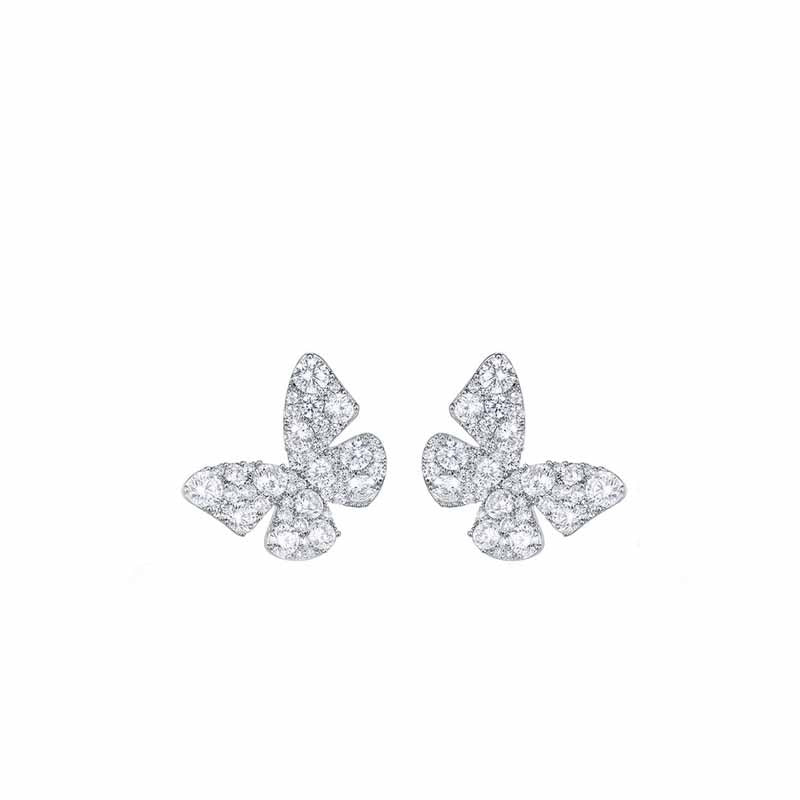 Women's Butterfly Zircon For Light Luxury Minority Design Exquisite Earrings