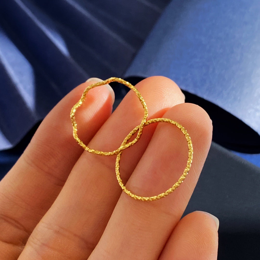 Shape Gold Sier Rose Golden Three Colors Casual Rings