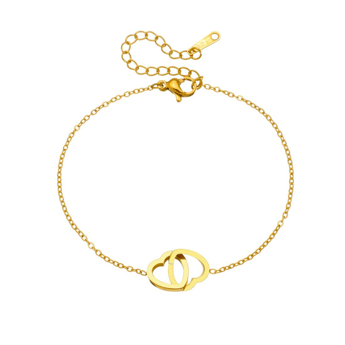 Stainless Steel Exaggerated Design Love Heart Flowers Gold-plated Pendants