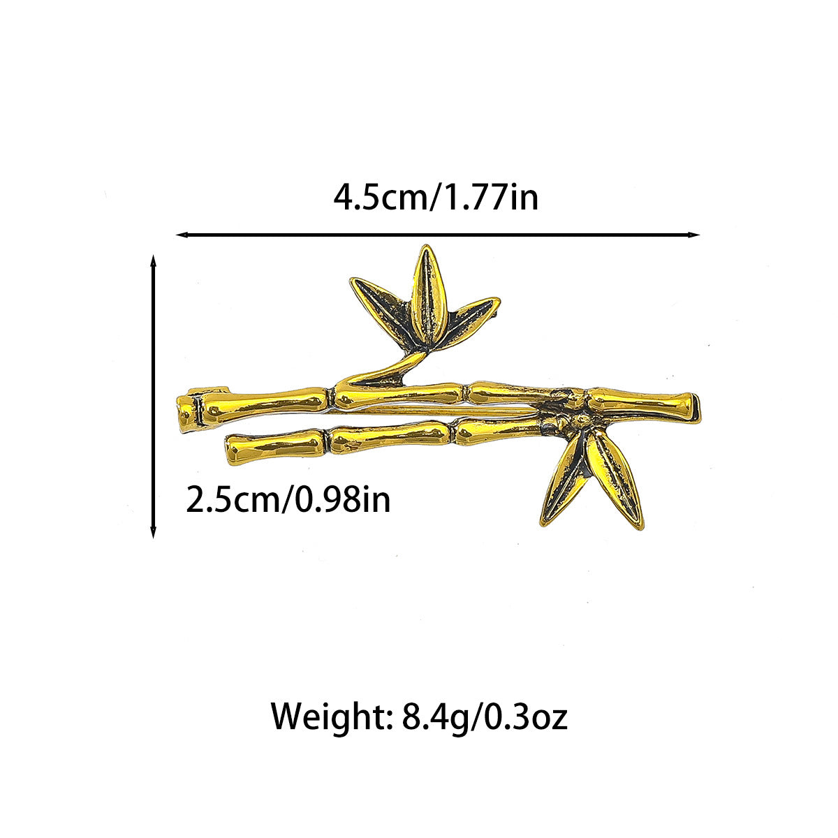 Fashion Retro Exquisite Bamboo Brooch Niche High Sense Brooches