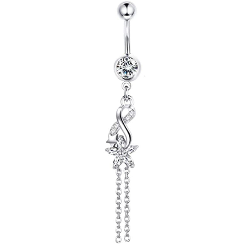 Mix Match Zircon Navel Suit Human Body Rings