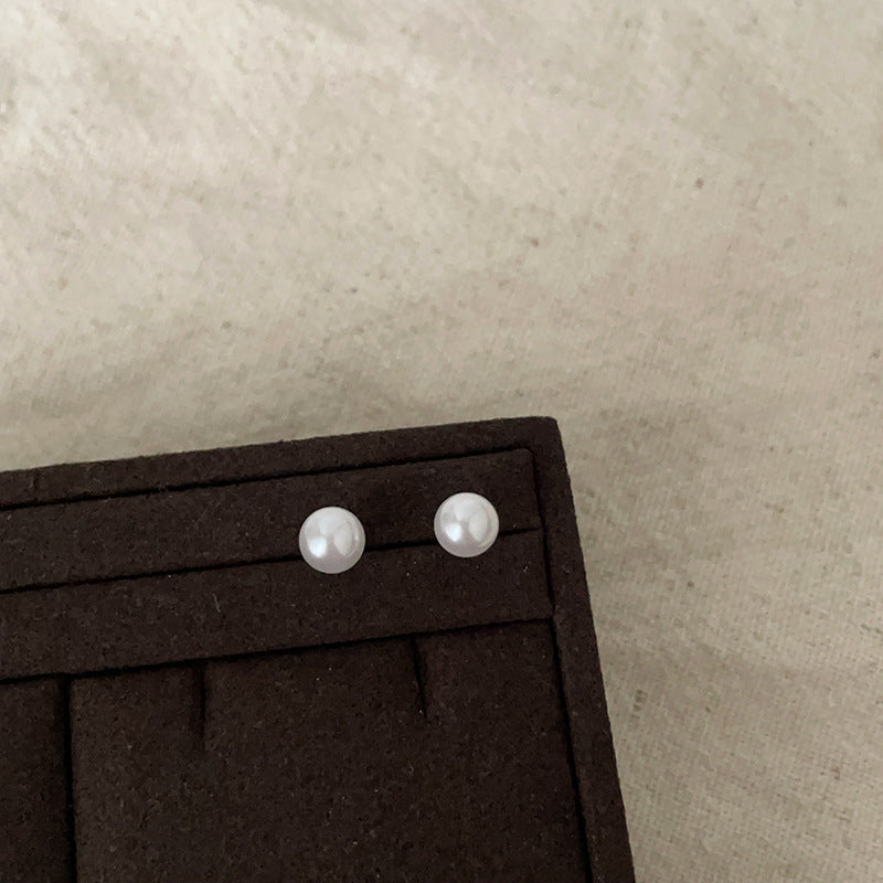 Women's Commute Before Sleep Minimalist Pearl For Simple Personalized Stud Earrings