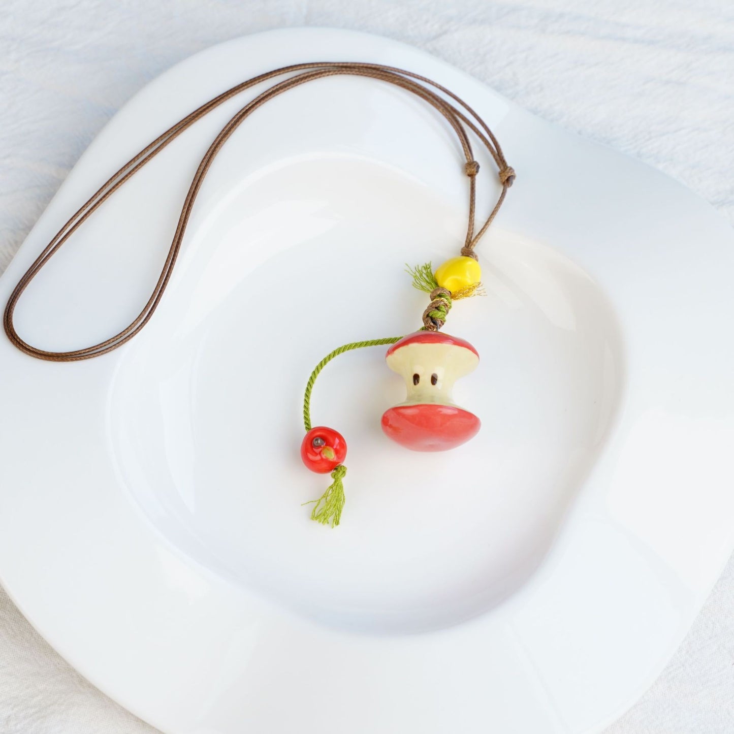 Style Personalized Trendy Ceramic Geometric Colorful Fish Long High-grade Necklace