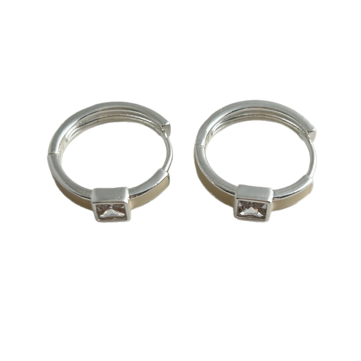 Women's Square Zircon Simple Fashion Minority Design Cold Rings