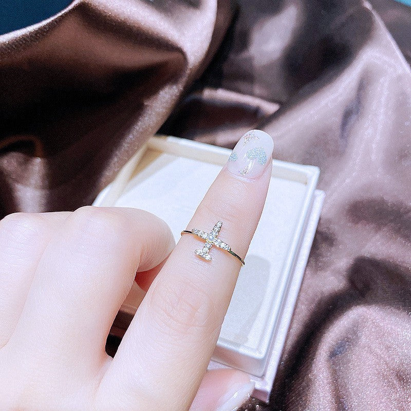 Light Luxury Minority Design Colorful Gemstone Rings