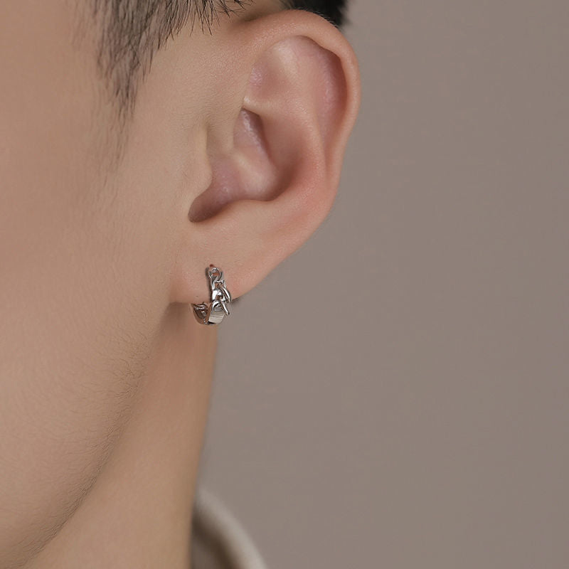 Men's Ear Cool Niche Boys Simple Elegant Hip Hop Earrings