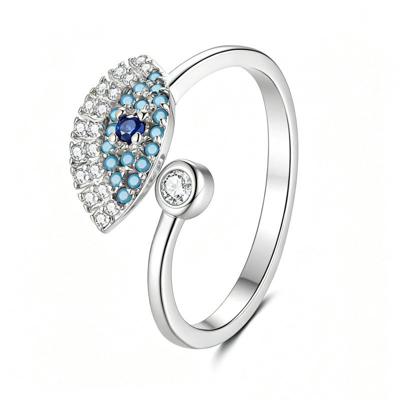 Eye Open Fashion Personality Hip Hop Ring