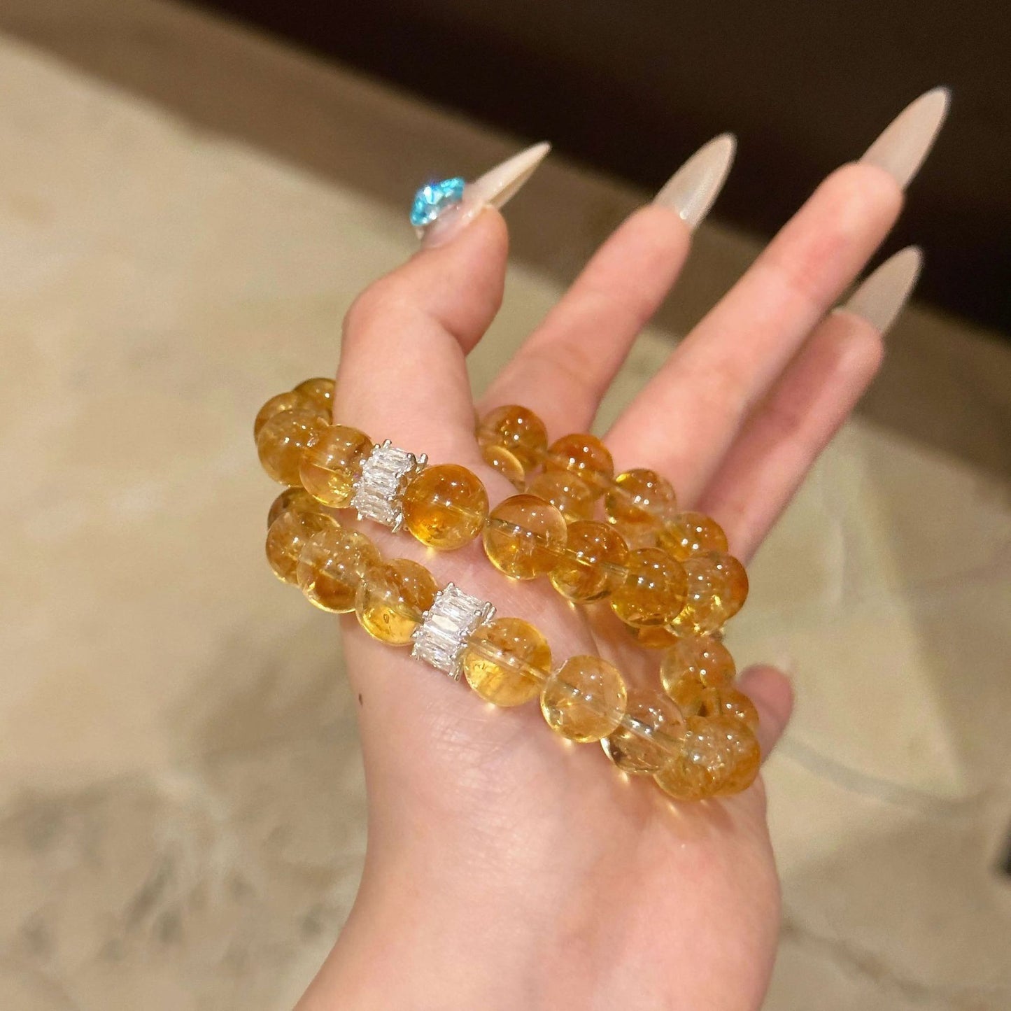 Luxury Natural Citrine Lucky Gift High-grade Bracelets