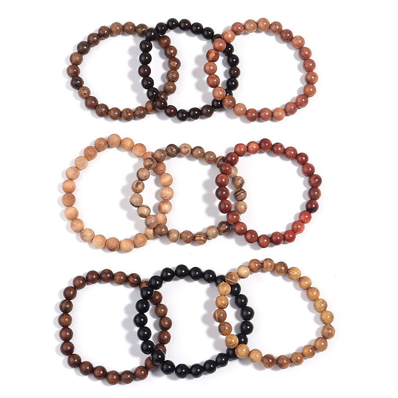 Women's & Men's Ebony Arborvitae Door Frame Ethnic Natural Bracelets