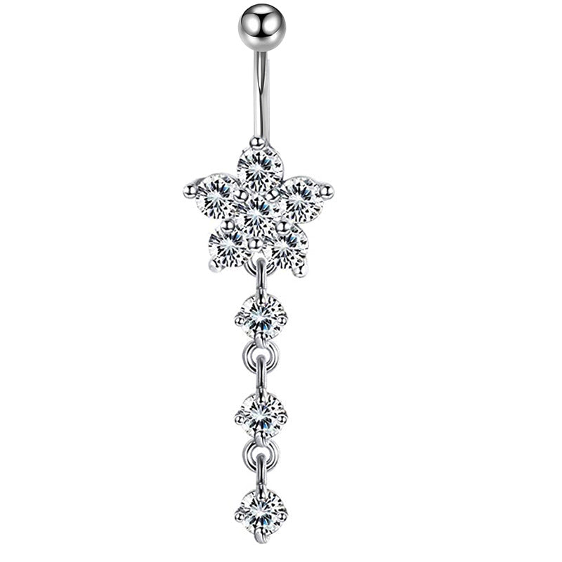 Mix Match Zircon Navel Suit Human Body Rings