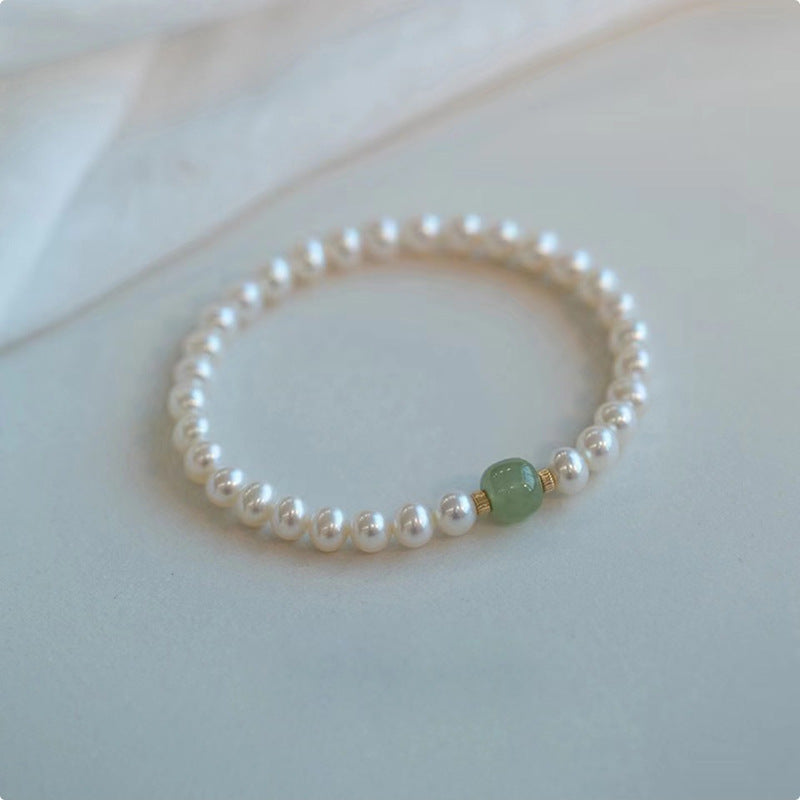 Pearl Female Niche High-grade Temperament Jade Chinese Style Bracelets