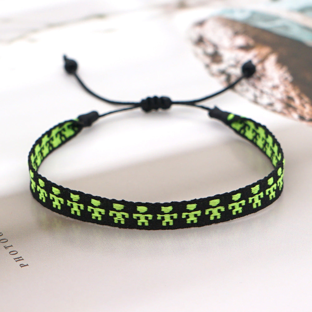 Bohemian Style Colombia Nepal Ethnic Webbing Bracelets