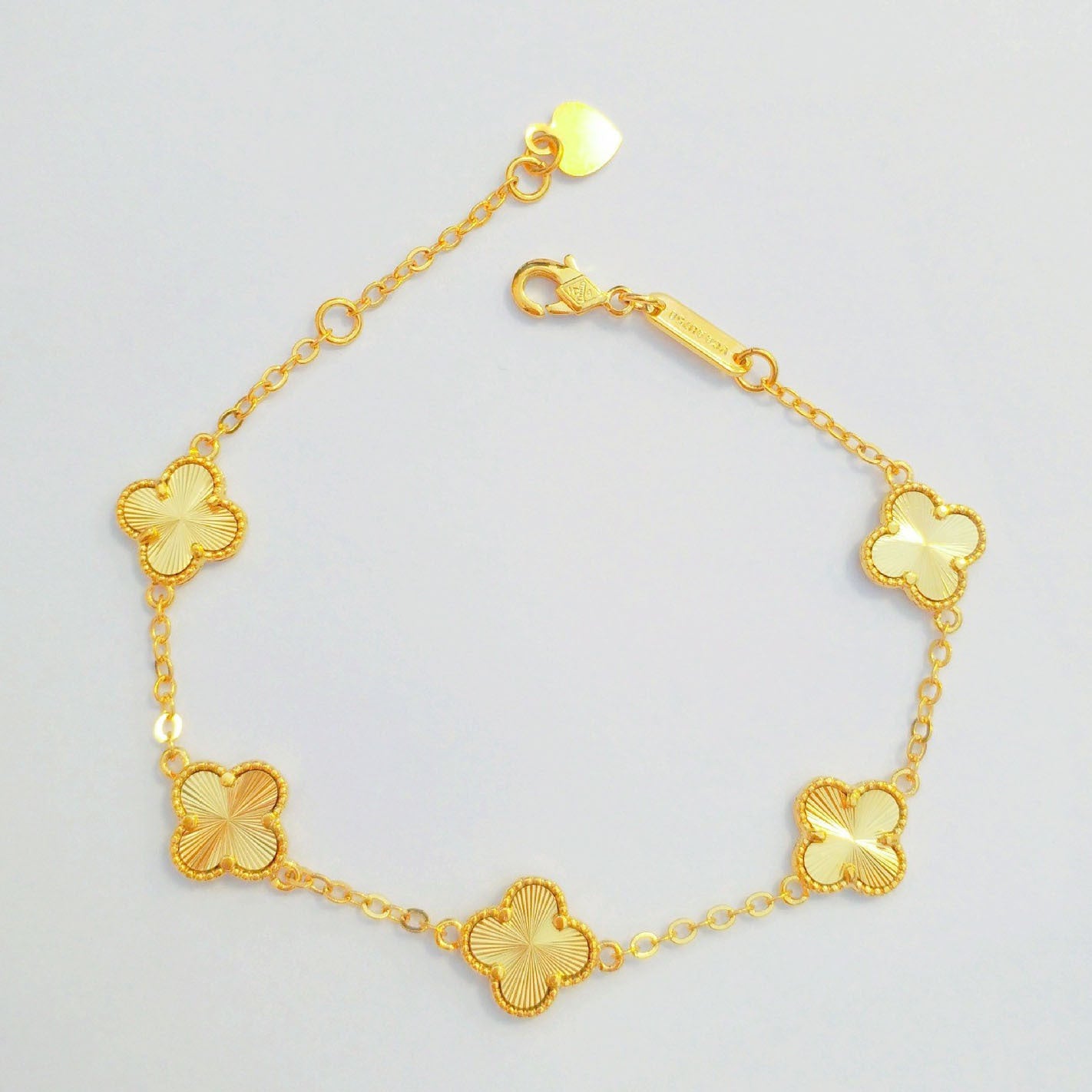 Women's Vietnam Placer Gold Four-leaf Clover Gold-plated Bracelets