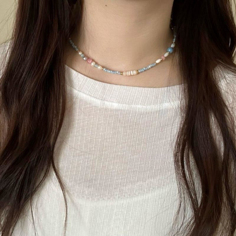 Style Colorful Beaded Niche Design Fashion Necklace