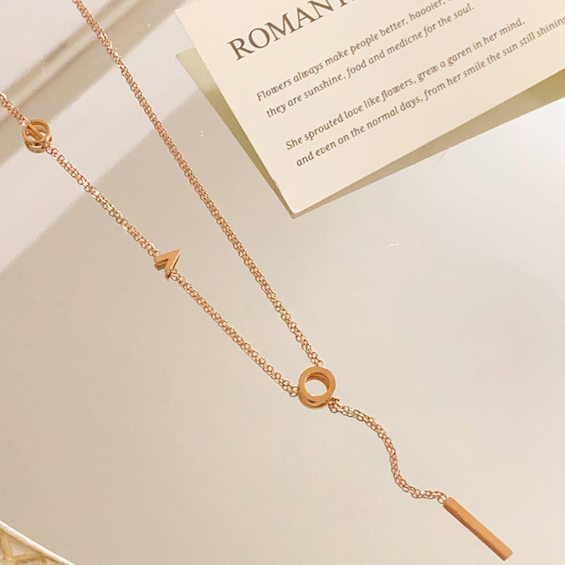 Chain Female Rose Gold Design High Necklaces