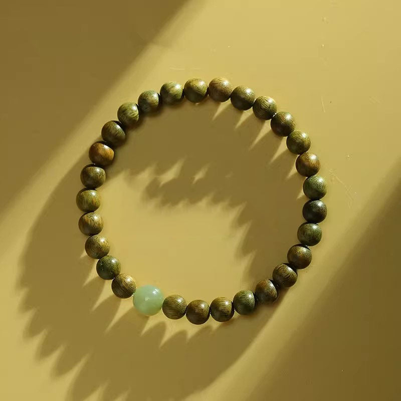 Female Submerged Type Natural Ebony Jade Crafts Male Sandalwood Bracelet