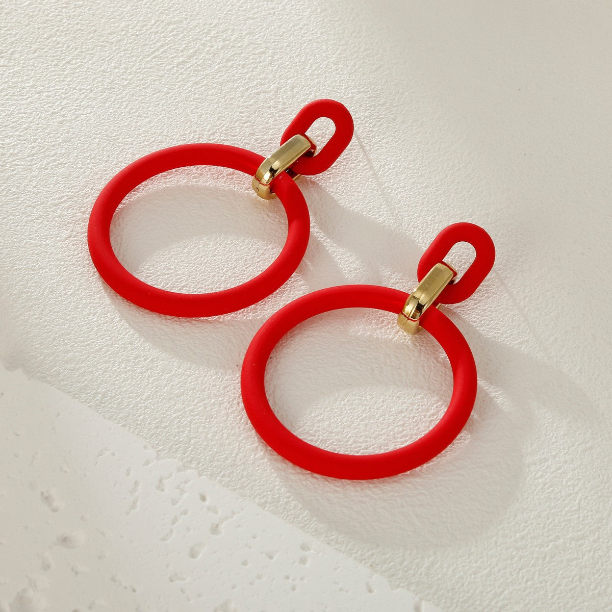 Color Personality Geometry Fashion Retro Spray Earrings