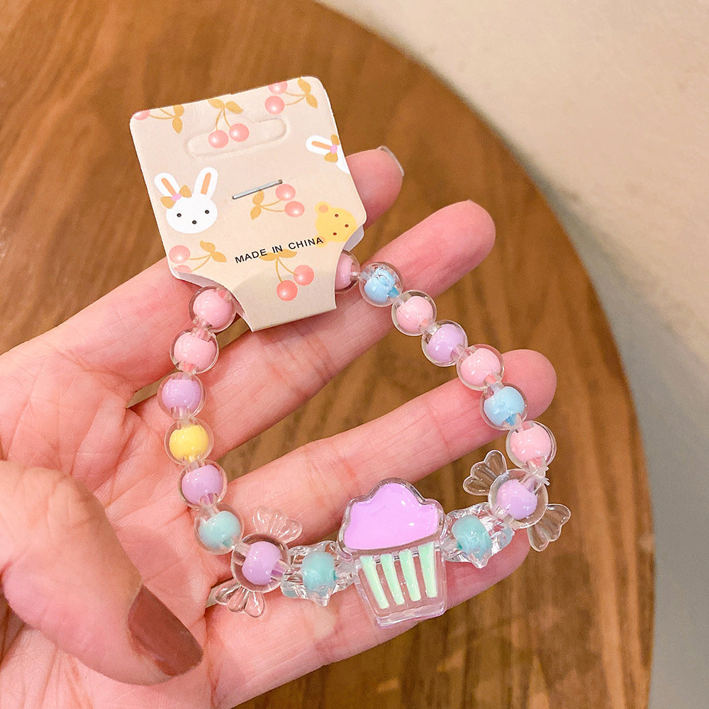 Children's Cute Jewelry Ornament Cartoon Crown Princess Bracelets