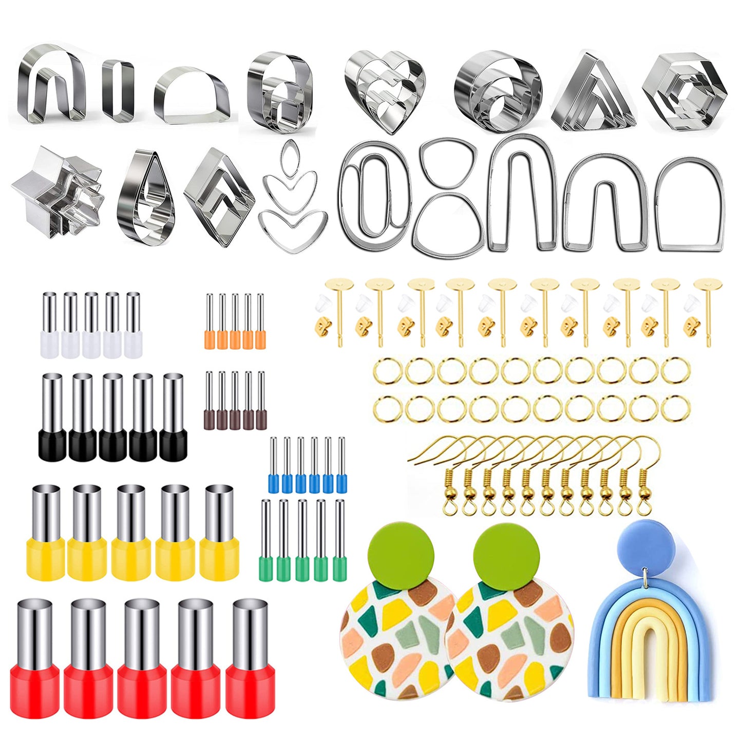 Polymer Cutter With Round Puncher Mold Earrings