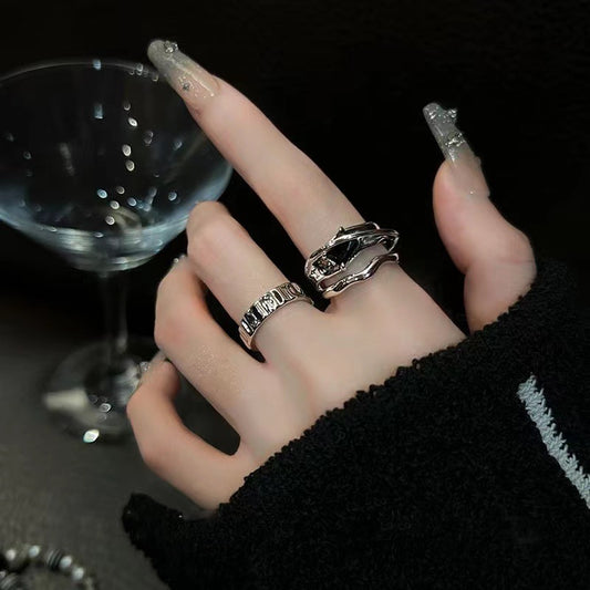 Crystal Design Fashion Personality Sense Open Rings