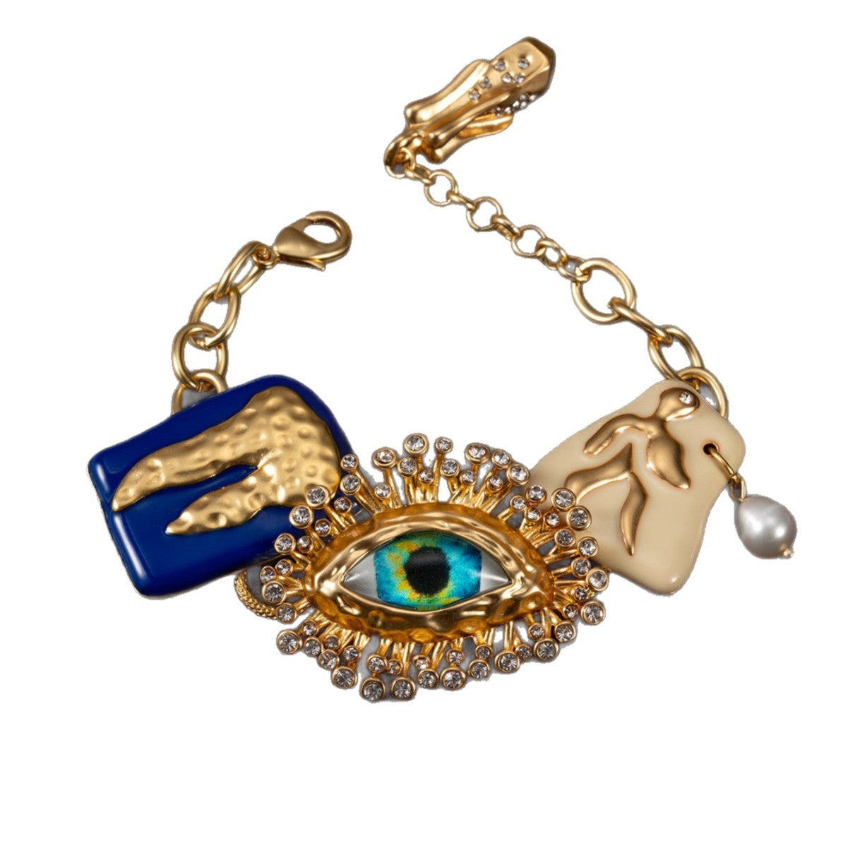 Glamorous Fashion Devil's Eye Retro Enamel Jewelry Set