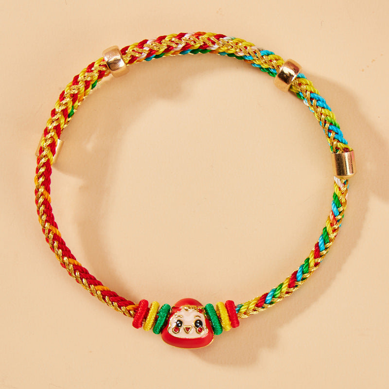 Children's Rope Woven Ethnic Style Dragon Boat Festival Carrying Strap Kindergarten Bracelet