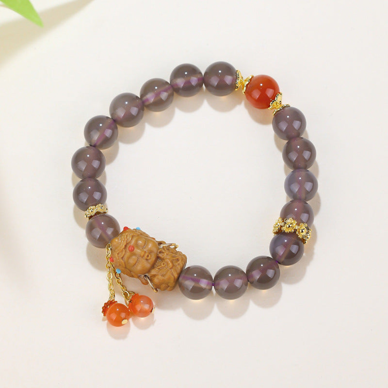 Women's & Men's Beaded For To Relieve Anxiety Natural Crystal Lucky Bracelet