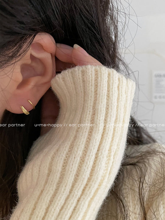 Women's Niche Bag Fashion Temperament Korean Style High-grade Sterling Earrings