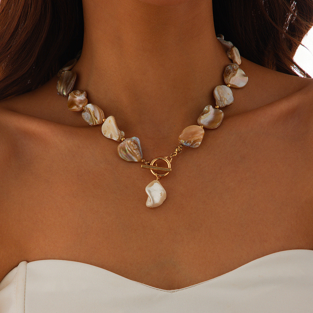 Stylish Beach Summer Starfish Shell Alloy Vintage Necklaces