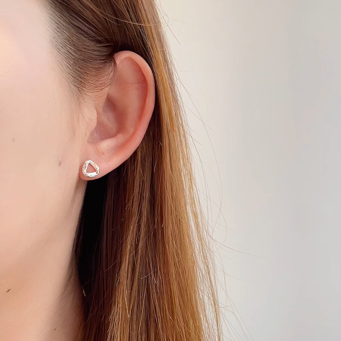 Triangle Female Simple Personality Geometric Bone Nail Earrings