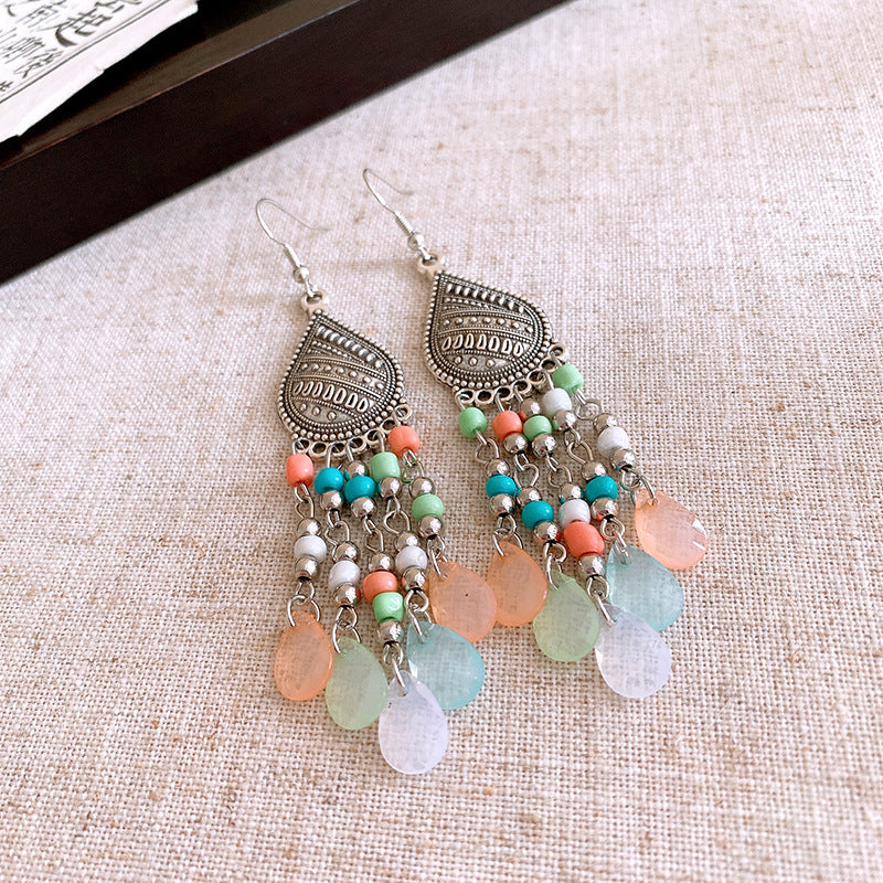 Women's Bohemian Style High-grade Ethnic Exaggerated Unique Earrings