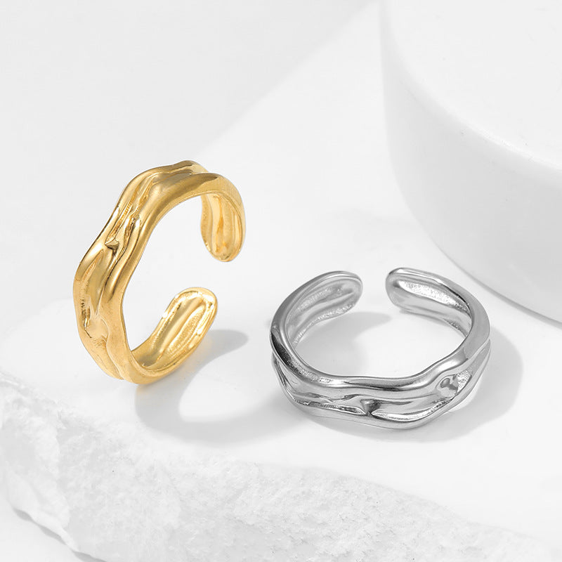 Female High Sense Adjustable Irregular Switchable Rings