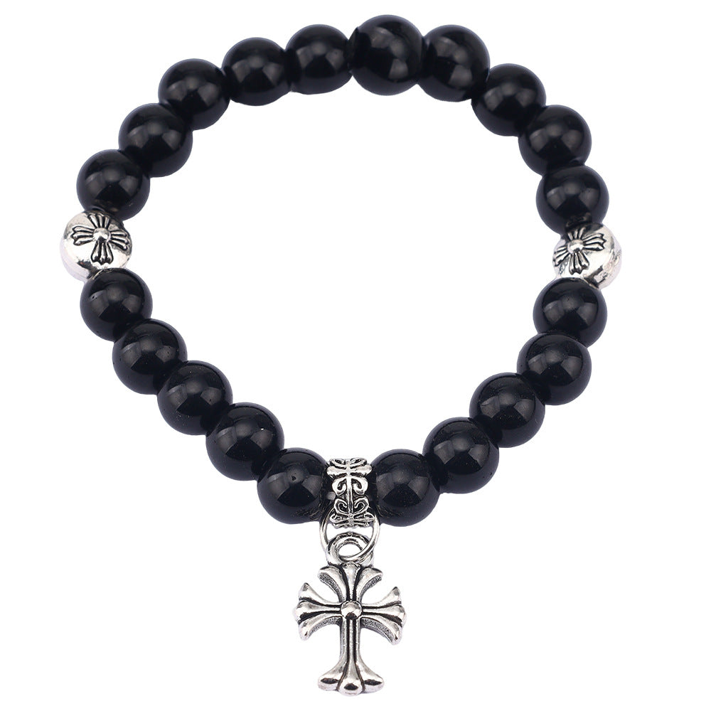 Opal Cross Beaded Simple Fashion Retro Girlfriends Bracelet