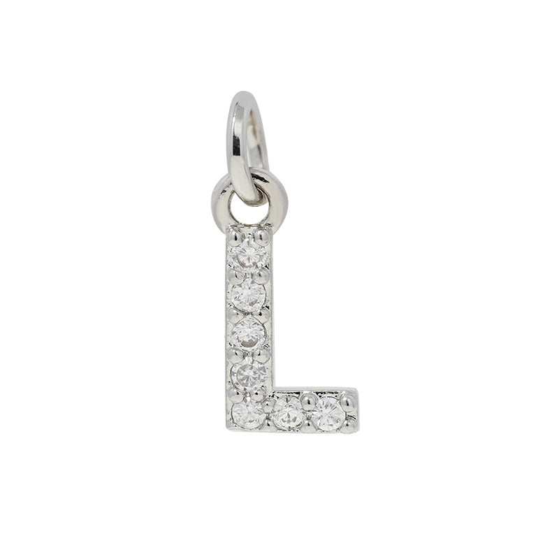 Letters Accessories Small English Zircon Eardrop Pendants