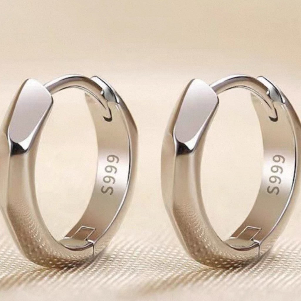 Mirror Light Ear Irregular Luxury Minority Earrings