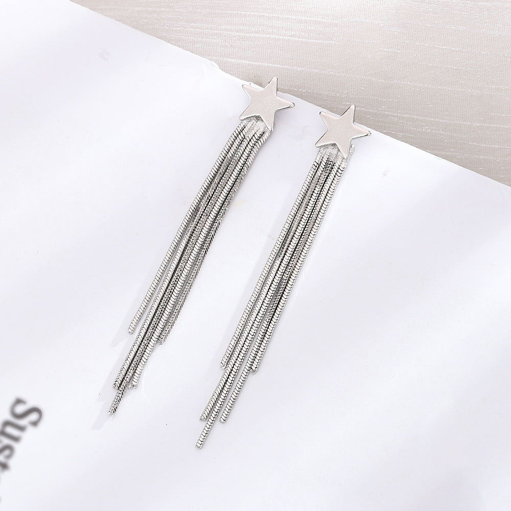 Queen Disco Slimming Long Smart Snake Bones Chain Five-pointed Ear Line