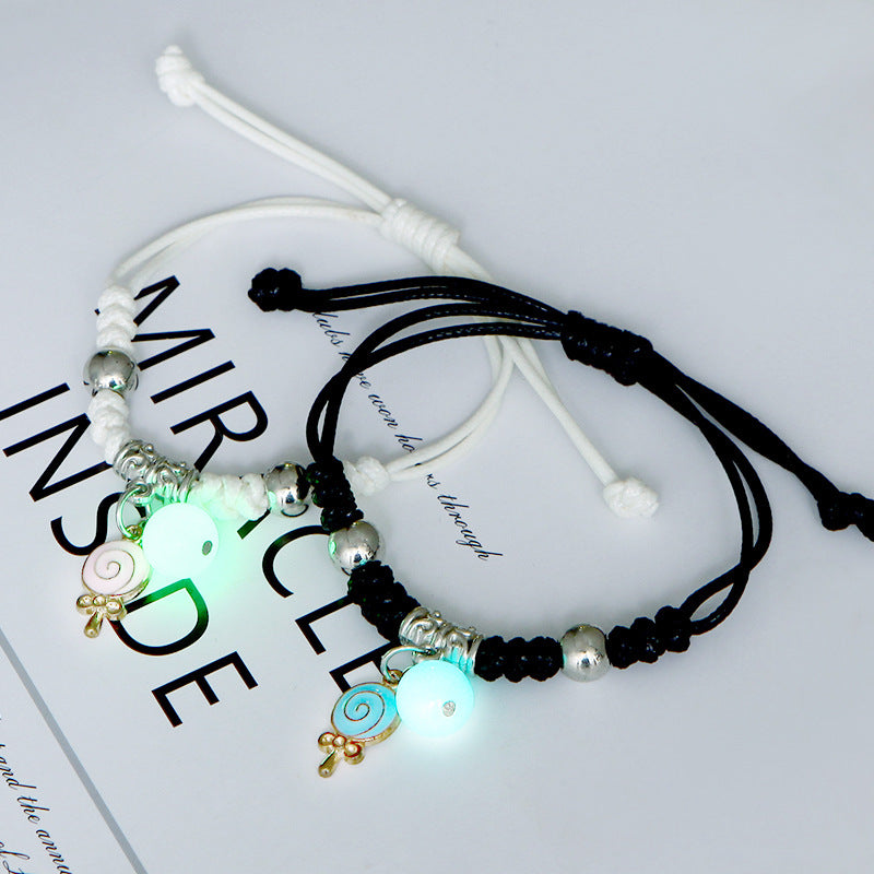 Women's & Men's Luminous Couple And Korean Simple Bunny Bracelets