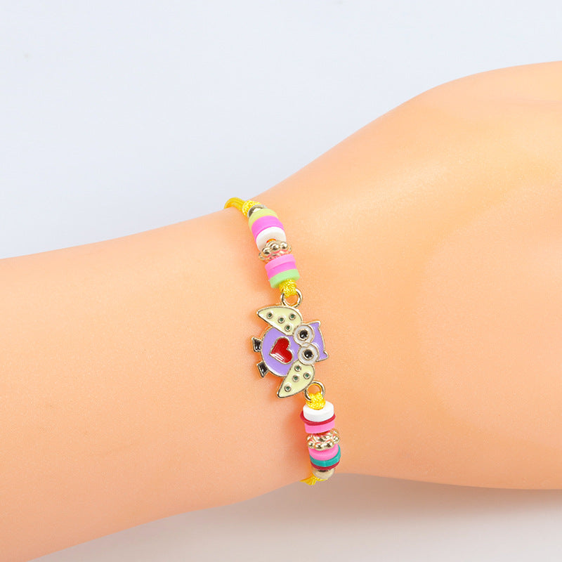 Children's Dinosaur Unicorn Pineapple Rainbow Cartoon Animal Bracelets