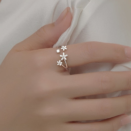 Daisy Flower Niche Design Female Mori Fresh Girlfriend Gifts Little Ring