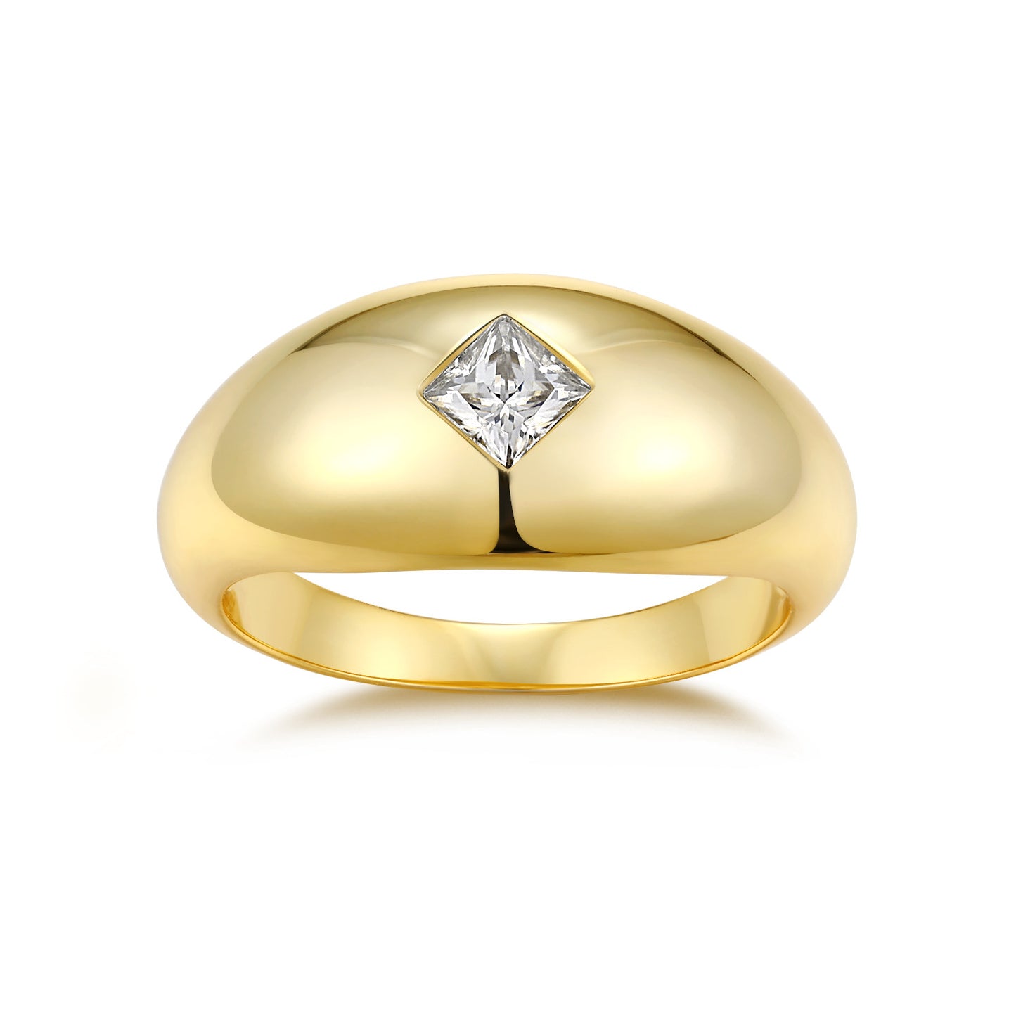 Style Sier Gold Plated Female Moissanite Rings